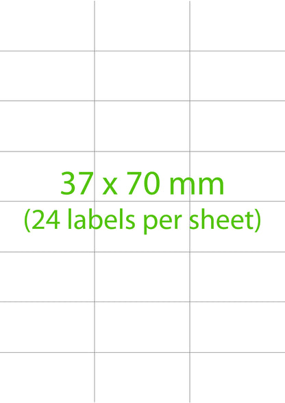 Paper Stickers - Rectangle Shape