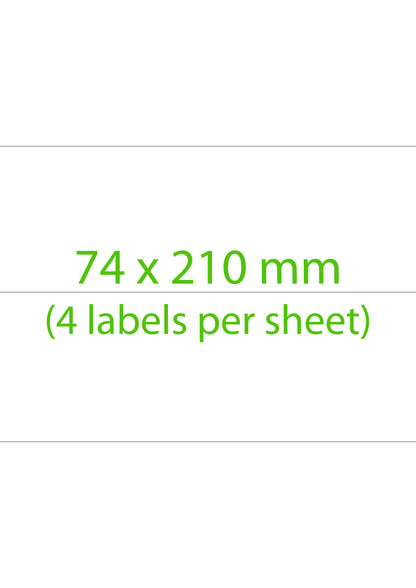 Paper Stickers - Rectangle Shape