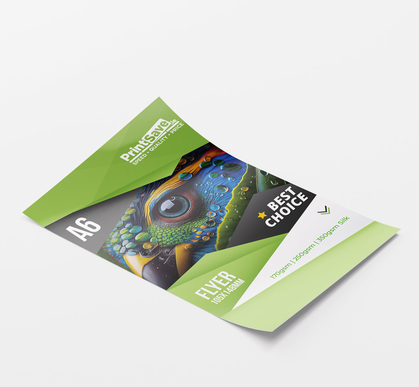 A6 Flyers on Silk Paper & Card