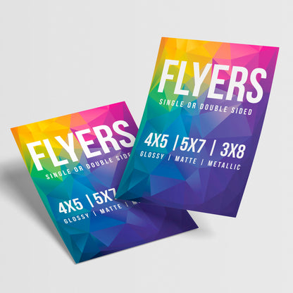 A6 Flyers on Silk Paper & Card
