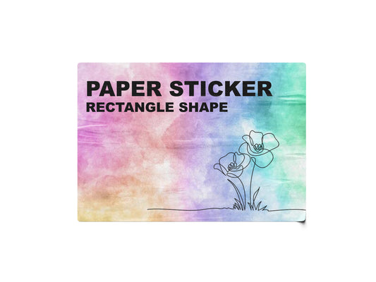 Paper Stickers - Rectangle Shape