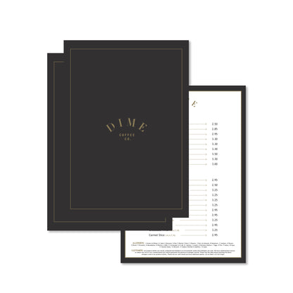 Menus Laminated in Ecapsulation