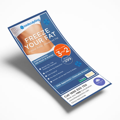 DL Flyers on Silk Paper & Card