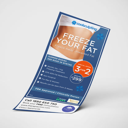 DL Flyers on Silk Paper & Card