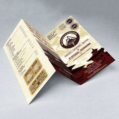 Restaurant Menus - Tri-fold