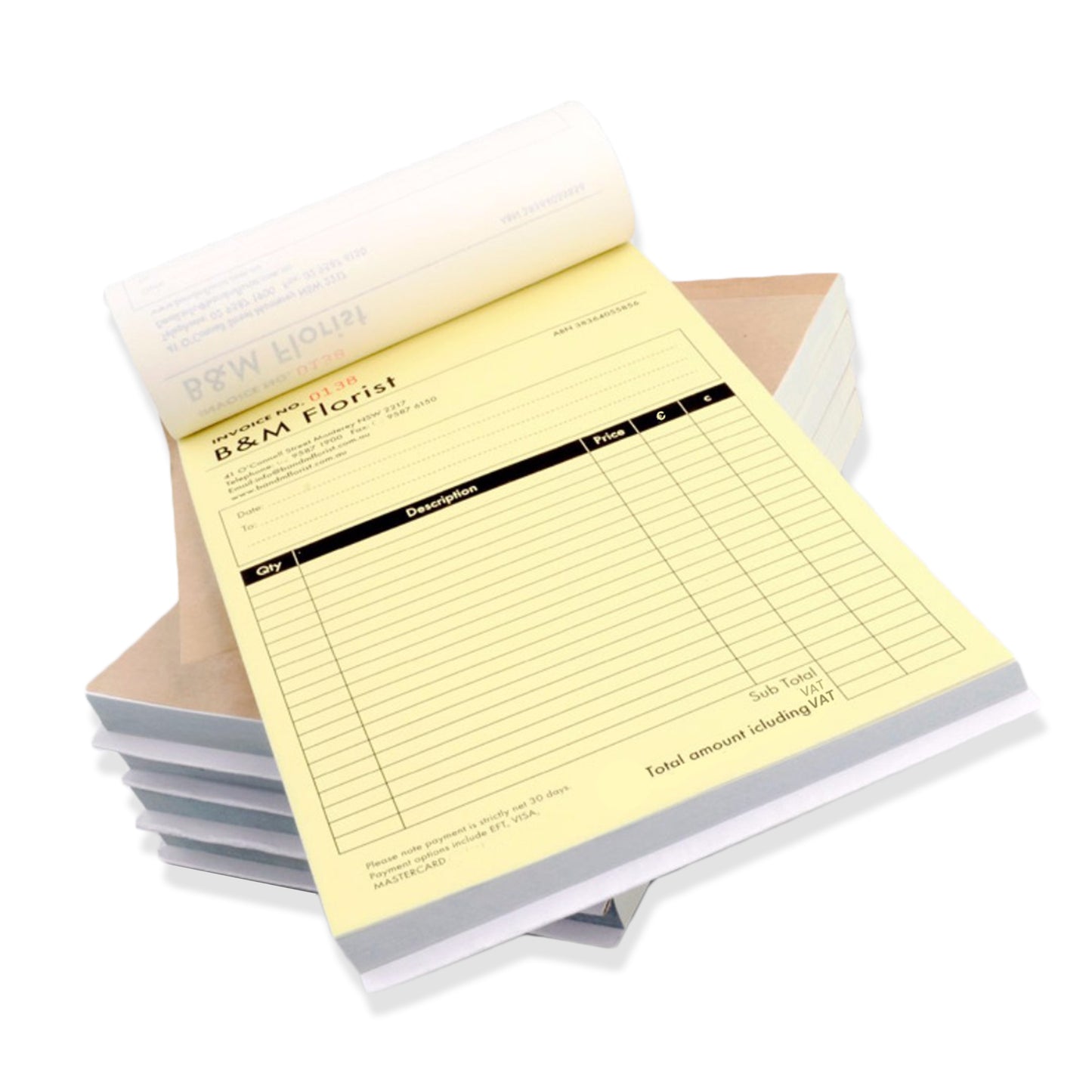 Duplicate NCR Books (2 Part)