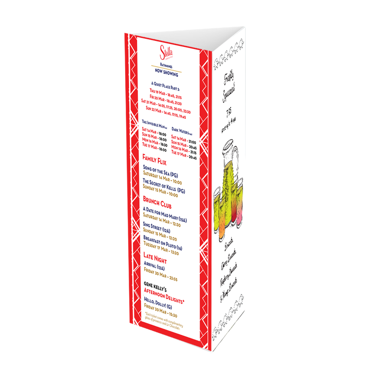 Restaurant Menus - Table Tent